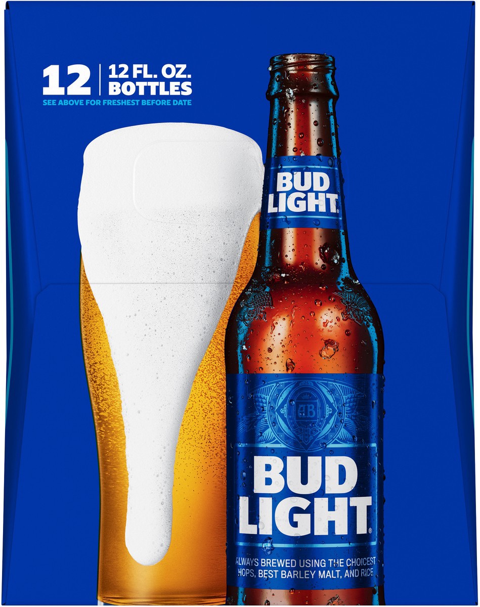 slide 7 of 9, Bud Light Beer, 12 Pack Beer, 12 FL OZ Bottles, 12 ct; 12 fl oz