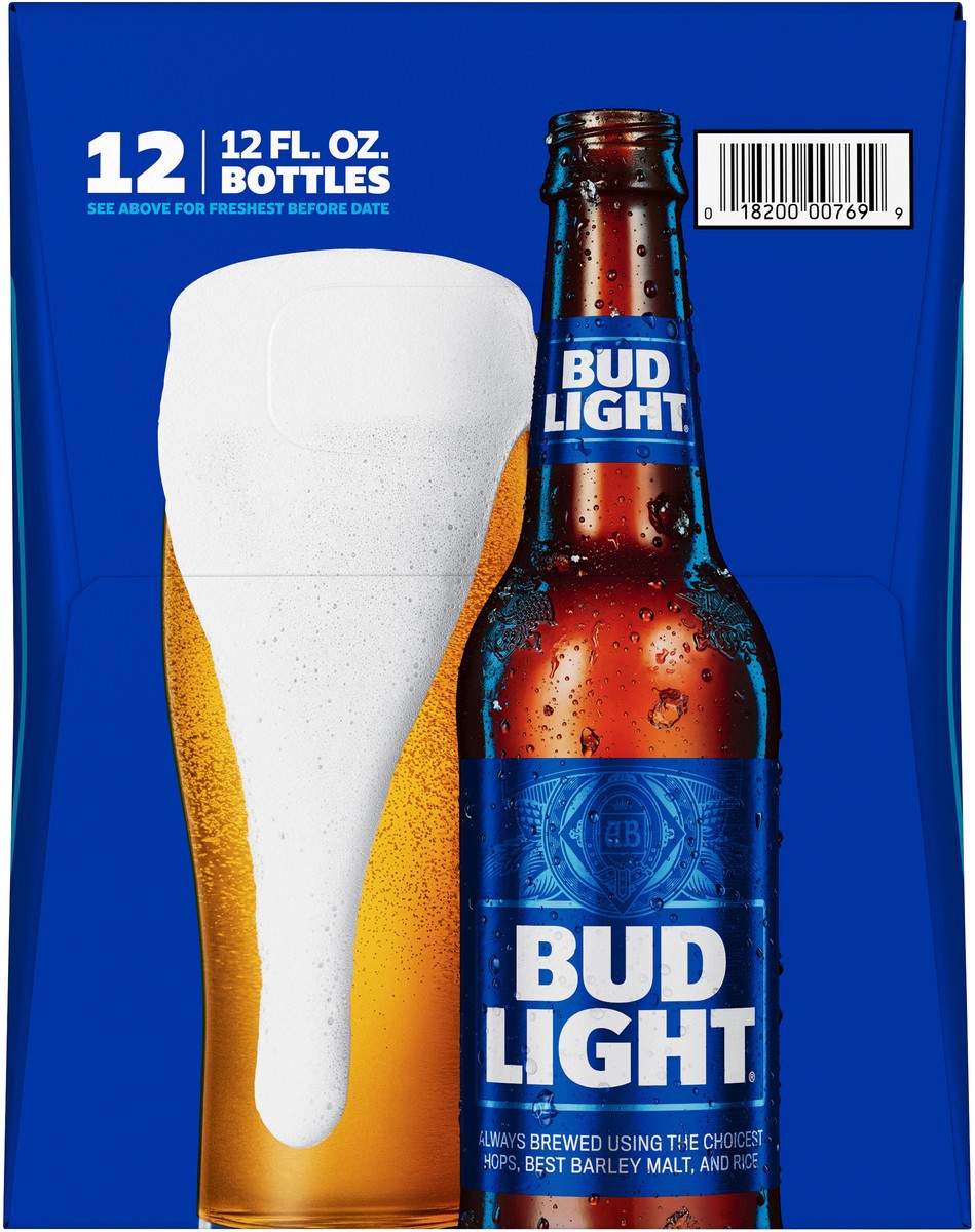 slide 8 of 9, Bud Light Beer, 12 Pack Beer, 12 FL OZ Bottles, 12 ct; 12 fl oz
