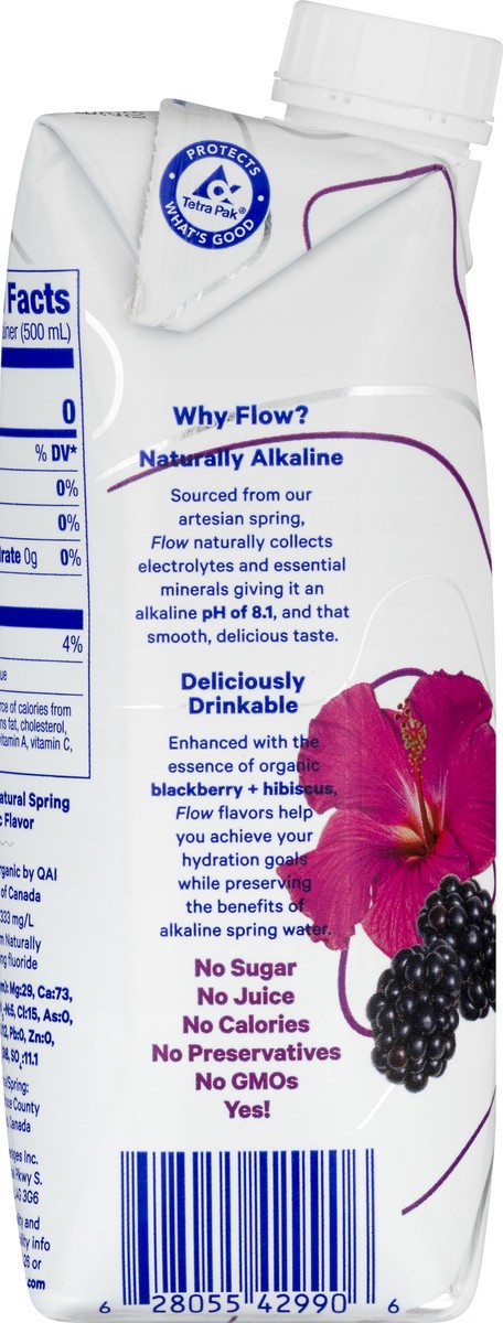 slide 5 of 11, Flow Organic Blackberry Hibiscus Alkaline Water - 16.9 fl oz, 16.9 fl oz