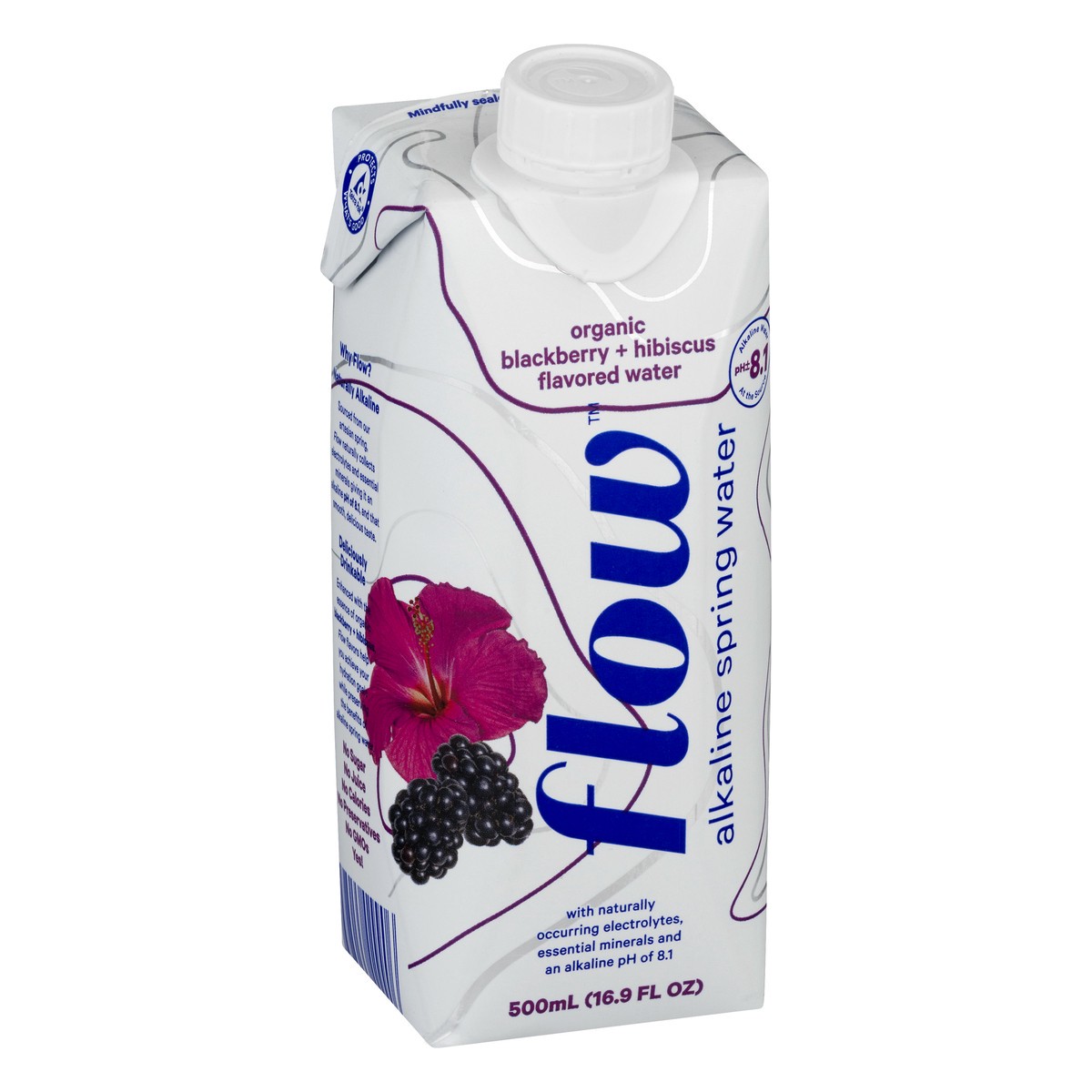 slide 9 of 11, Flow Organic Blackberry Hibiscus Alkaline Water - 16.9 fl oz, 16.9 fl oz