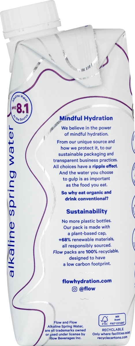 slide 8 of 11, Flow Organic Blackberry Hibiscus Alkaline Water - 16.9 fl oz, 16.9 fl oz