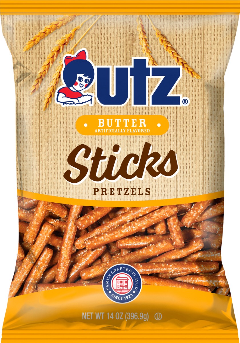 slide 4 of 7, Utz Butter Pretzel Sticks - 14 oz, 14 oz
