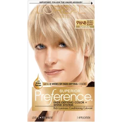 L'Oréal Superior Preference Fade-Defying Color + Shine System - 9.5NB Lightest Natural Blonde