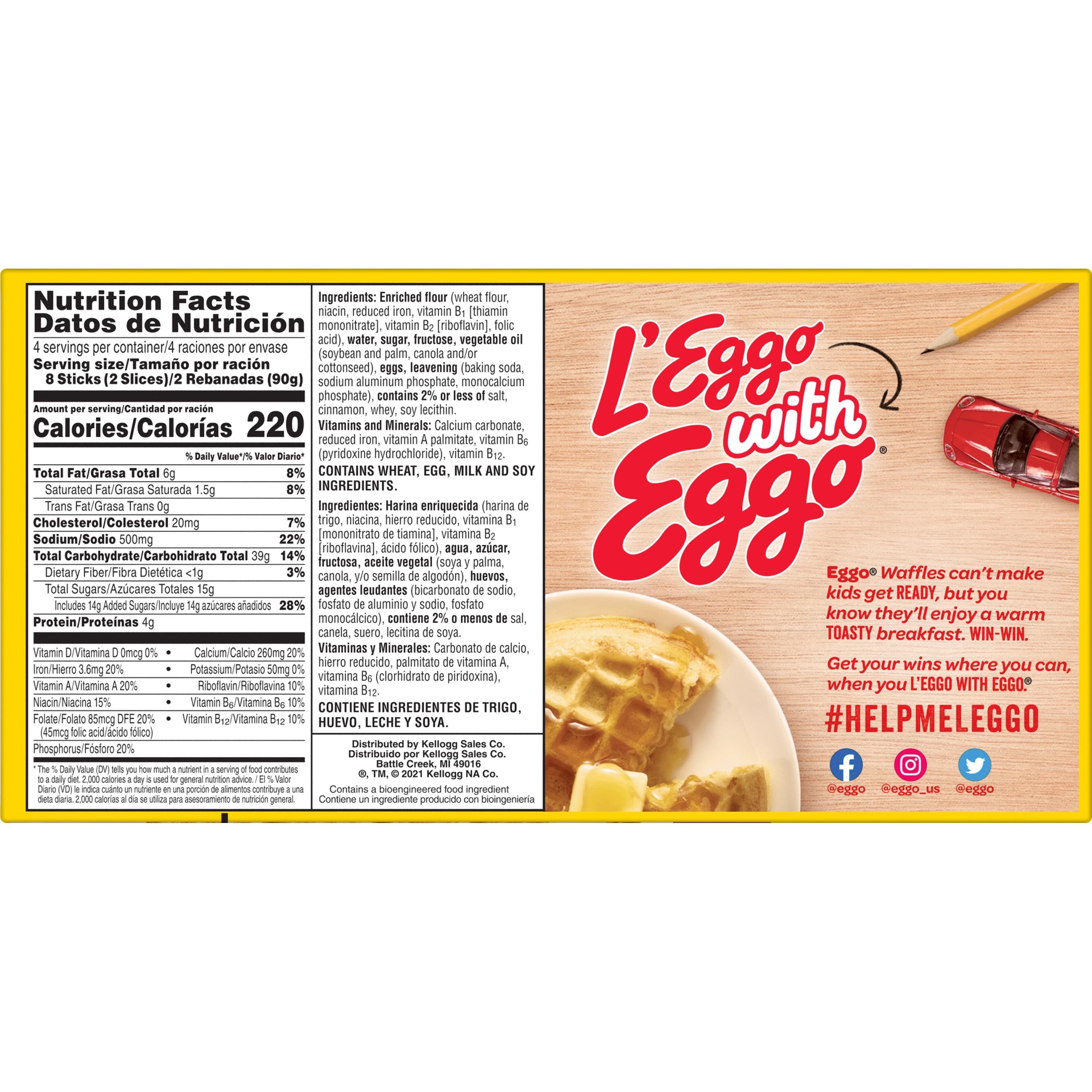 Eggo Frozen French Toast Sticks, Frozen Breakfast, All Day Kids Snacks