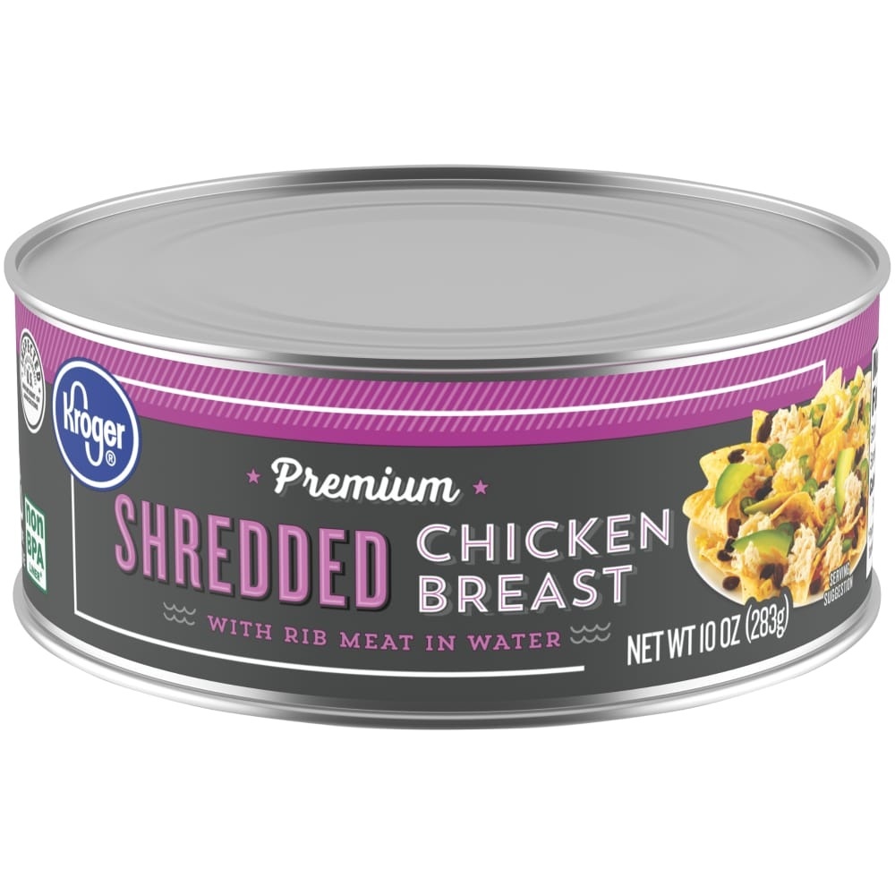 slide 1 of 1, Kroger Premium Shredded Chicken Breast, 10 oz