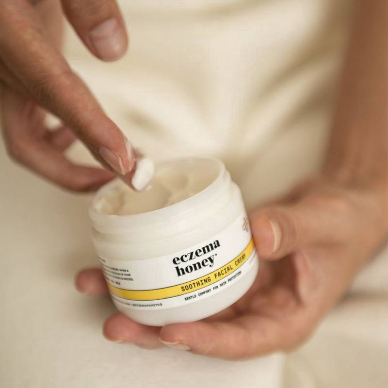 slide 4 of 9, Eczema Honey Soothing Facial Cream, 2 oz