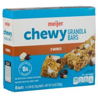 slide 3 of 29, Meijer Chewy Granola Bar, S'mores, 6.77 oz, 8 ct