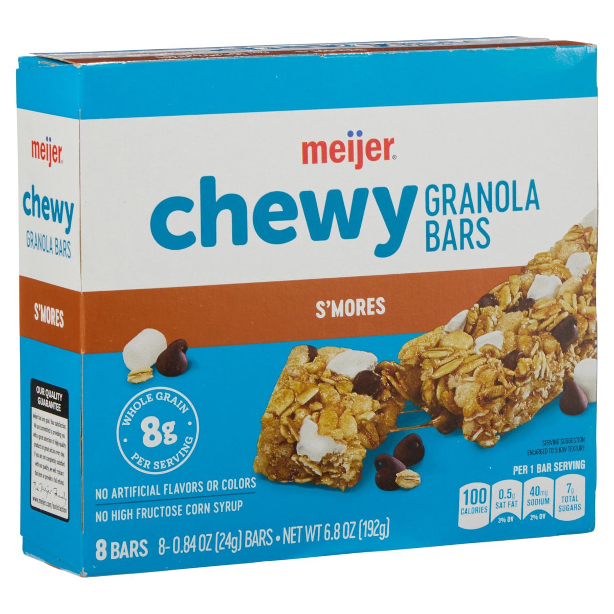 slide 5 of 29, Meijer Chewy Granola Bar, S'mores, 6.77 oz, 8 ct