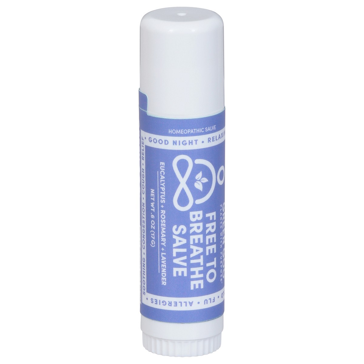 slide 2 of 9, Green Goo Free to Breathe Salve 0.6 fl oz, 0.6 fl oz