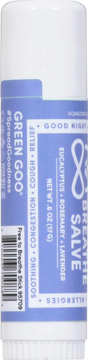 slide 7 of 9, Green Goo Free to Breathe Salve 0.6 fl oz, 0.6 fl oz