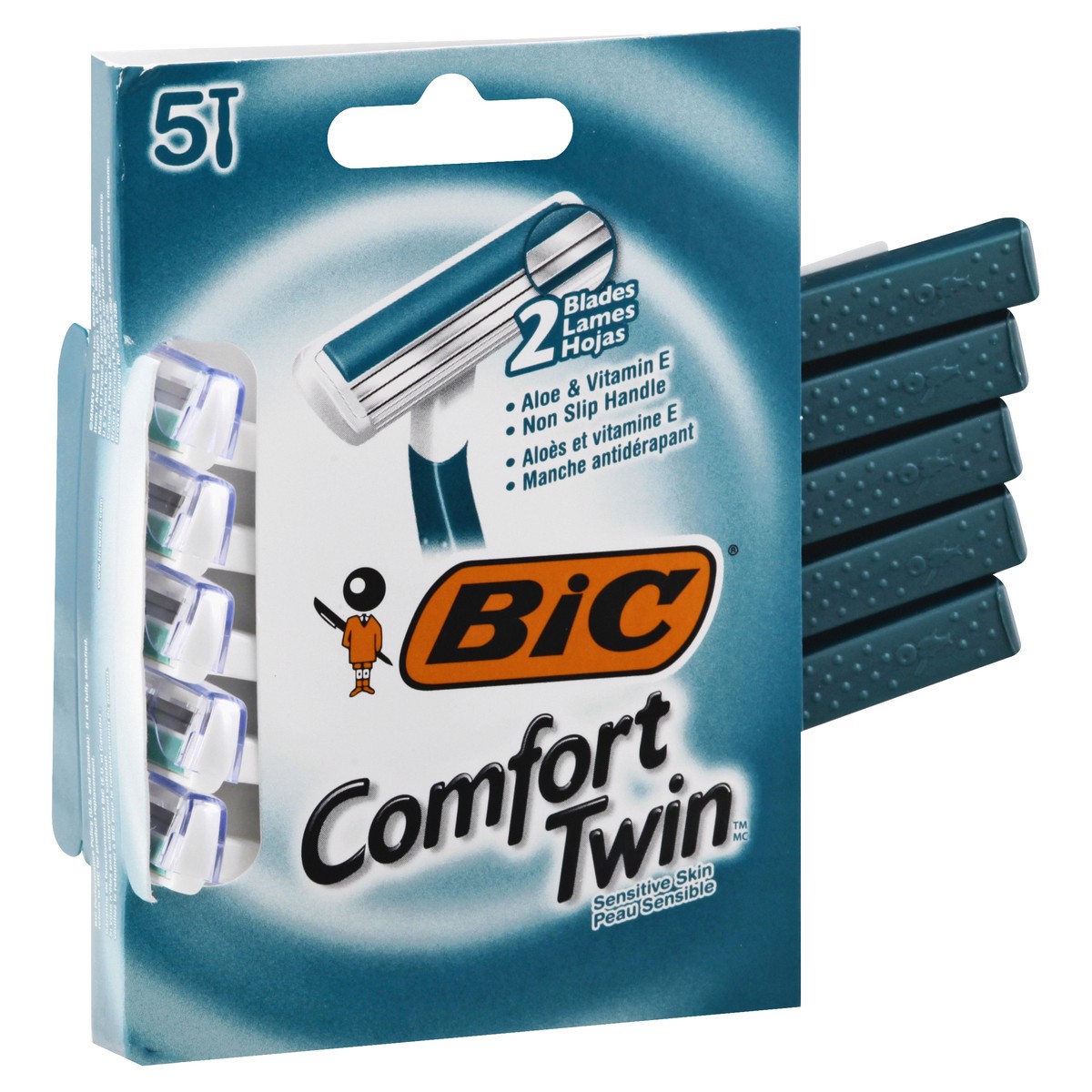 slide 2 of 11, BIC Comfort Skin Sensitive Skin Shavers 5 ea, 5 ct