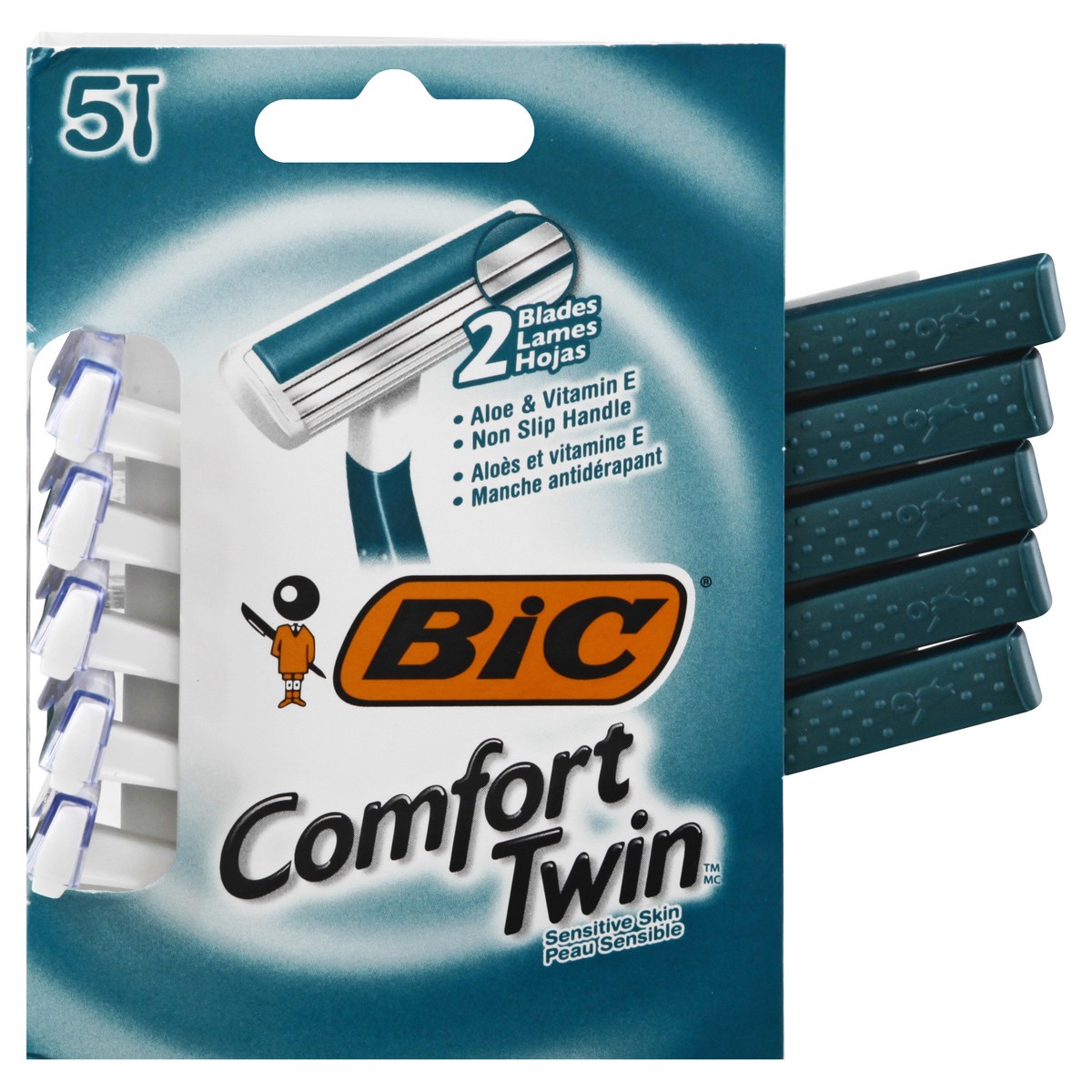 slide 1 of 11, BIC Comfort Skin Sensitive Skin Shavers 5 ea, 5 ct