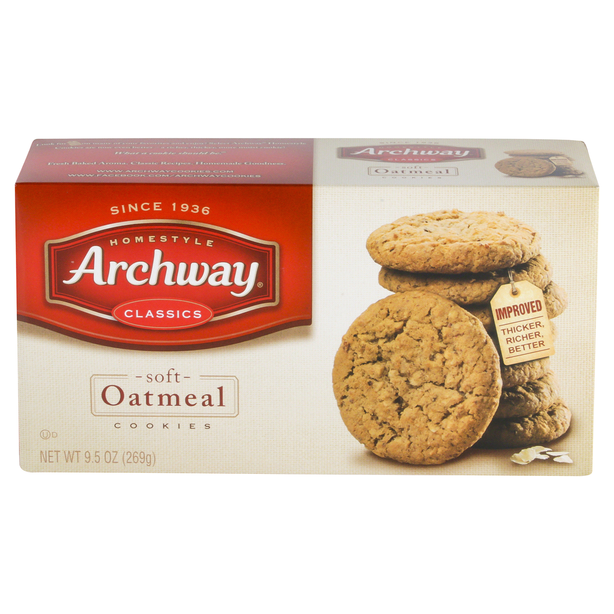 Archway Cookies Classics Classic Soft Oatmeal Cookies 9.5 Oz | Shipt