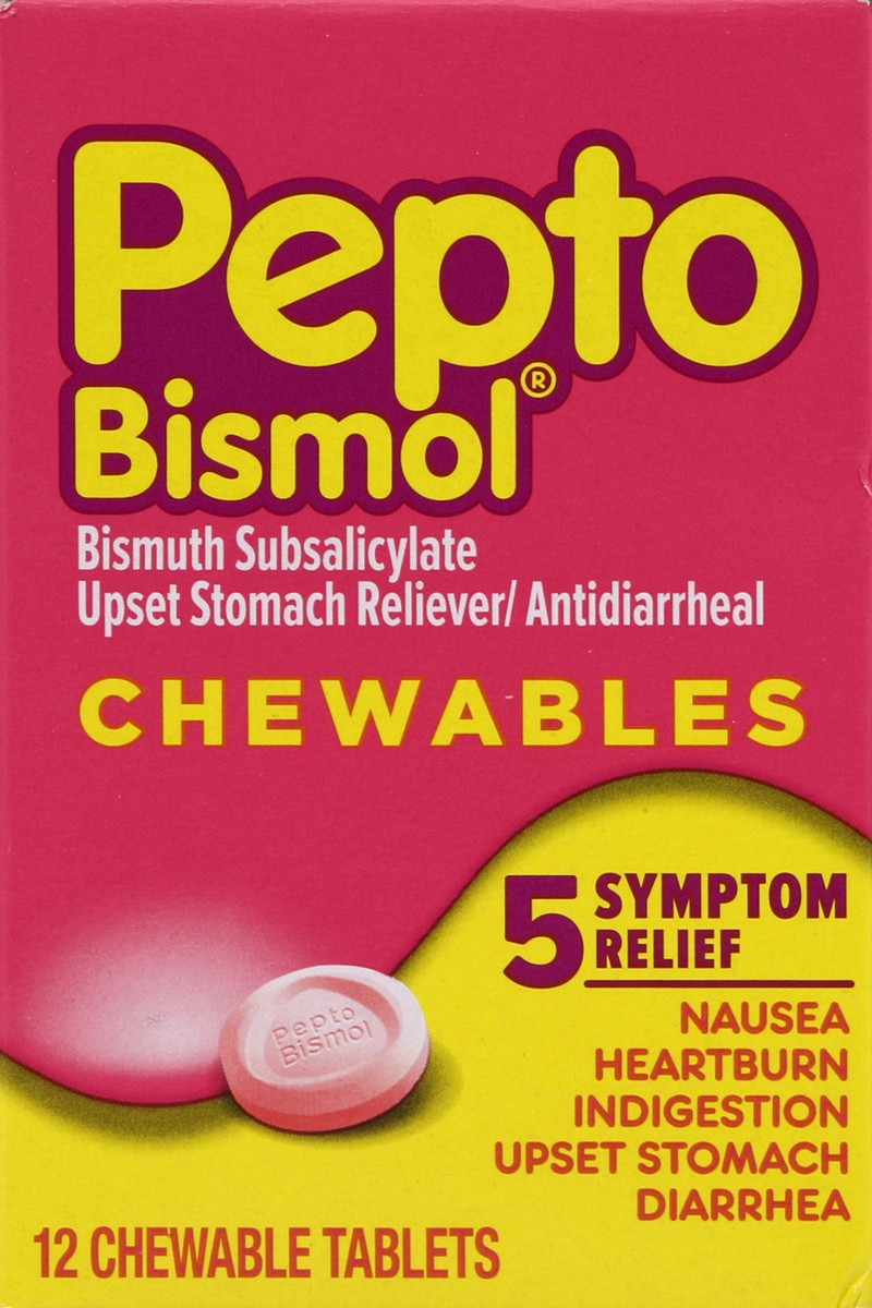 slide 4 of 5, Pepto-Bismol Pepto Bismol Original Tablets, 12 ct