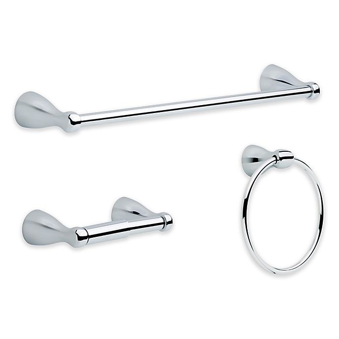 slide 1 of 3, Delta Bathroom Hardware Set - Chrome, 3 ct