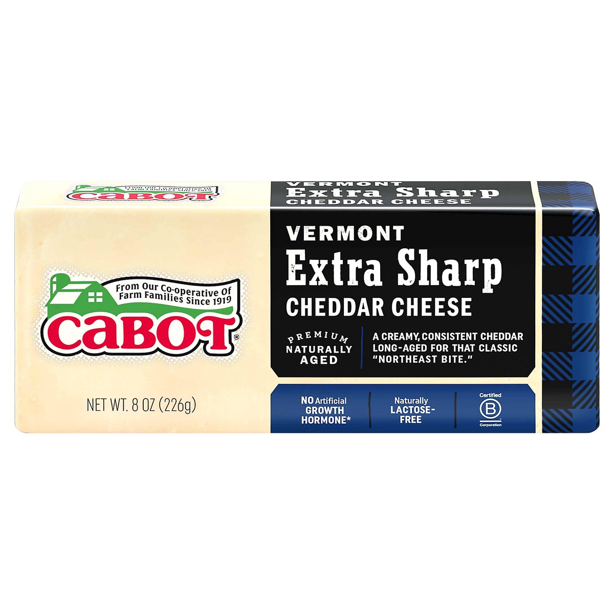 slide 1 of 1, Cabot Extra Sharp Vermont Cheddar Cheese 8 oz, 8 oz