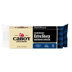 Cabot Creamery Extra Sharp Cheddar Cheese Block 8 oz