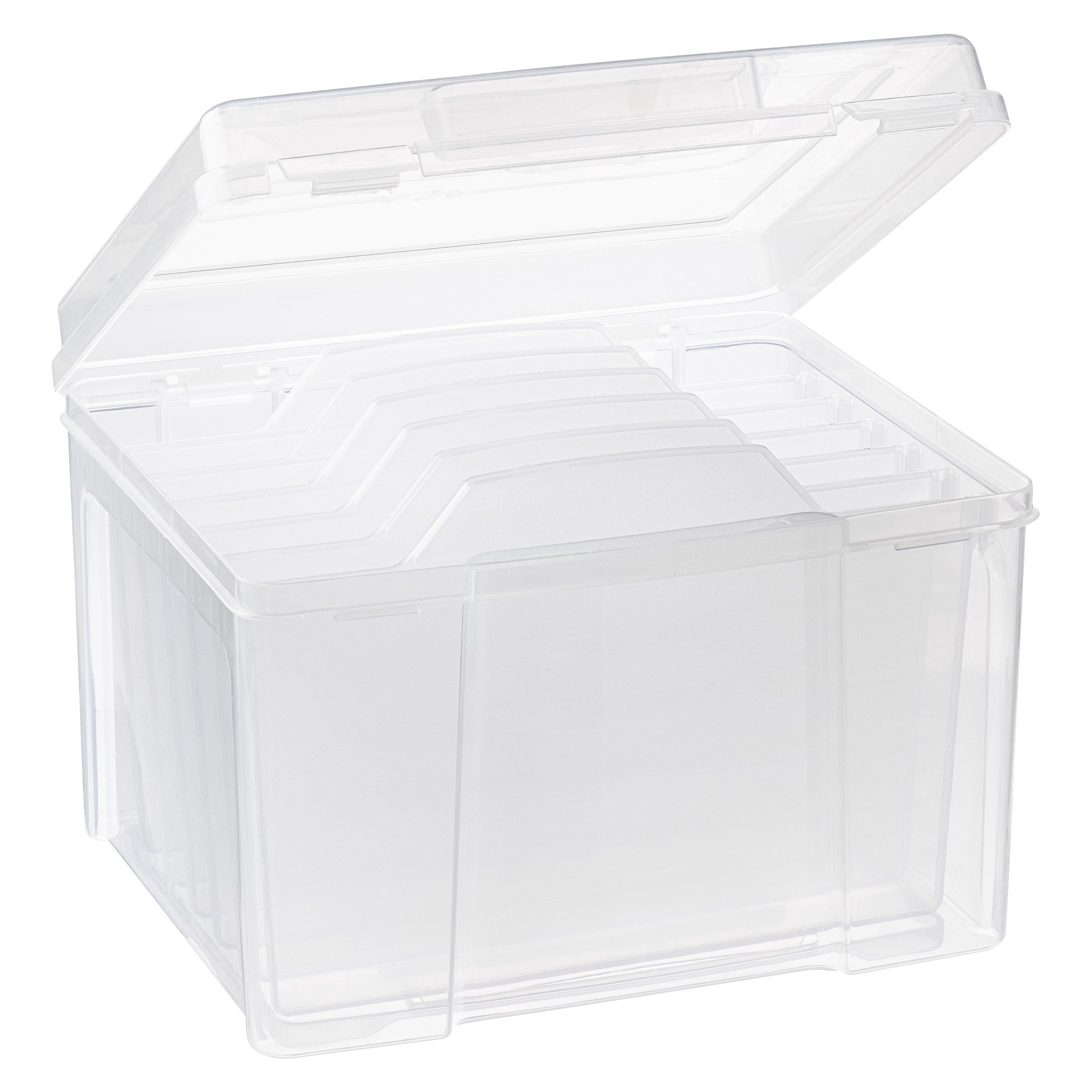 slide 3 of 4, Greeting Card & Craft Keeper By Simply Tidy, 9.2 in x 10.6 in x 7.6 in