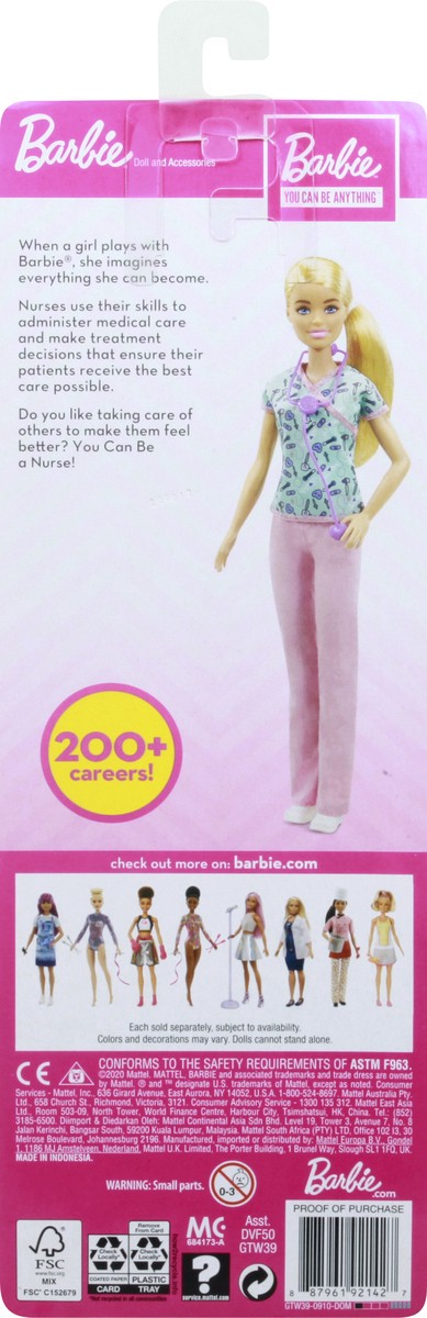 slide 8 of 9, Barbie You Can Be Anything 3+ Doll 1 ea, 1 ct