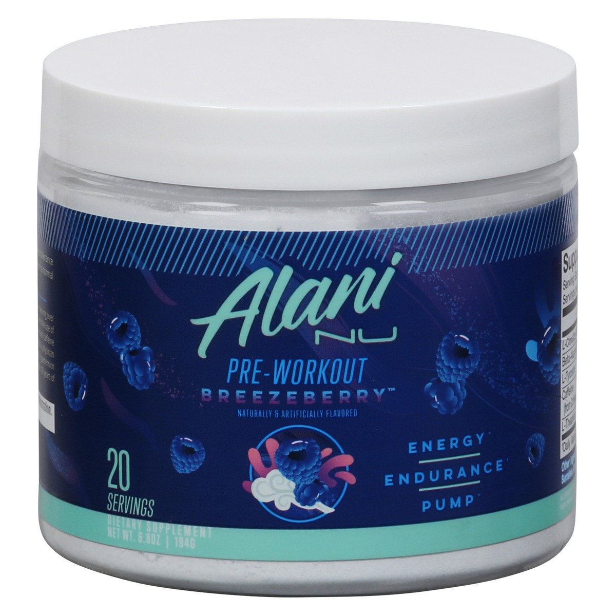 slide 1 of 9, Alani Nu Breezeberry Pre-Workout 6.8 oz, 6.8 oz