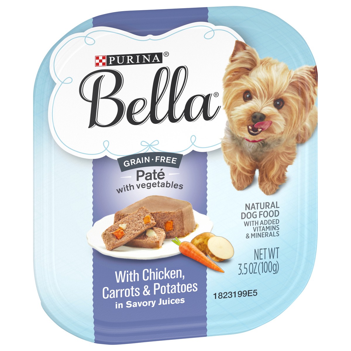 slide 4 of 9, Purina Chicken Bella Pate' Dog Food, 3.5 oz