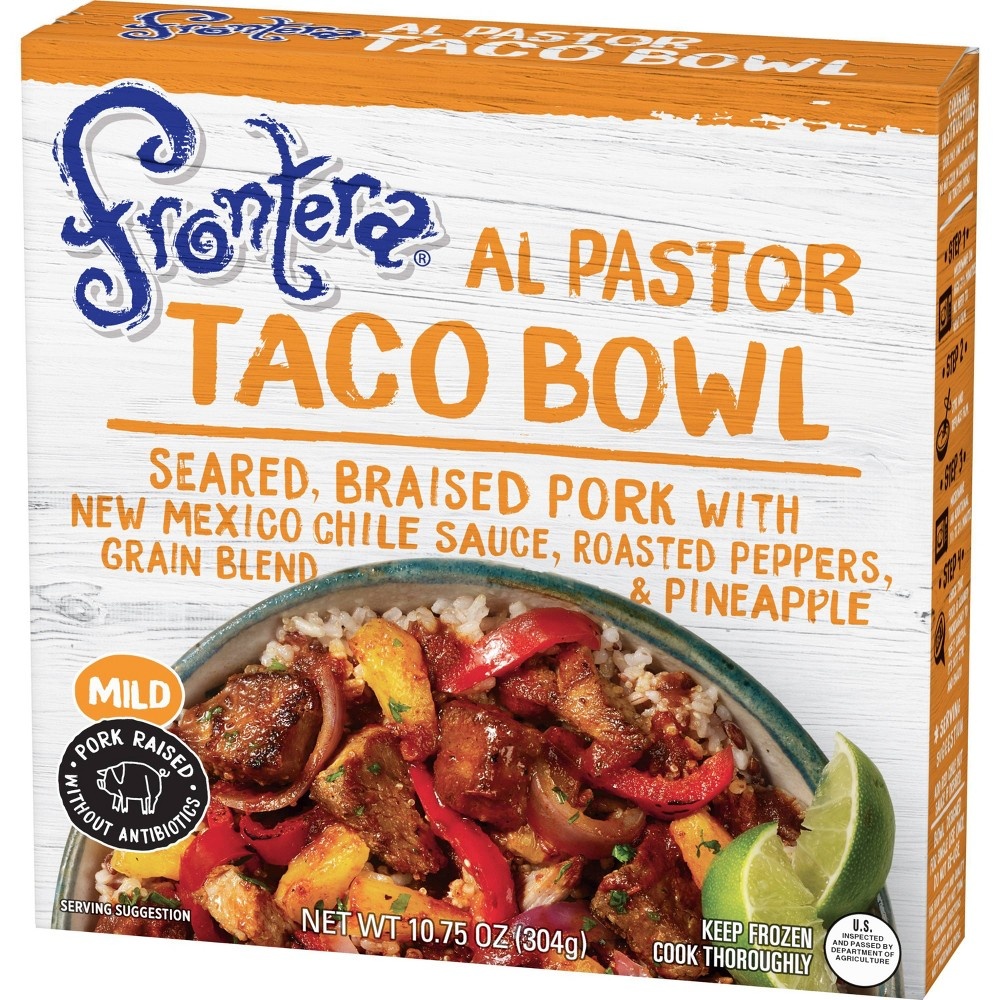 slide 3 of 3, Frontera Al Pastor Mild Taco Bowl, 10 oz
