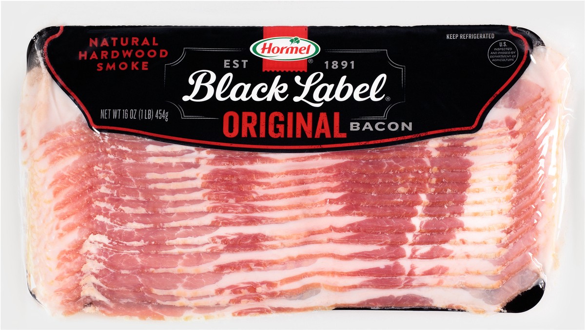 slide 1 of 7, HORMEL BLACK LABEL Original Bacon, 16 Ounce, 16 oz