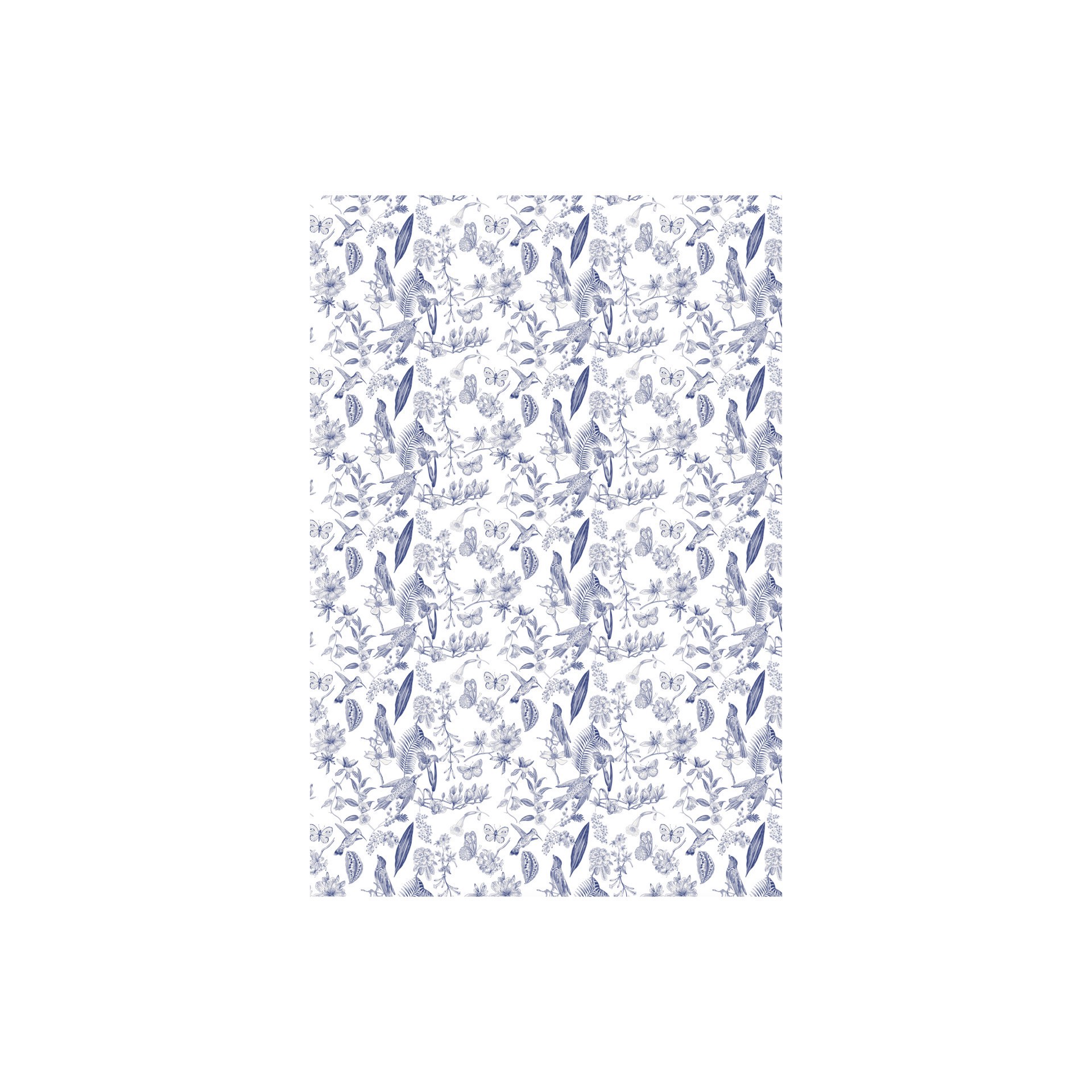 slide 2 of 2, Miniature Blue Floral Floor & Wall Covering By Make Market, 11.5 in x 17 in