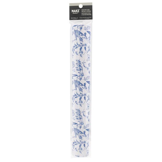 slide 1 of 2, Miniature Blue Floral Floor & Wall Covering By Make Market, 11.5 in x 17 in