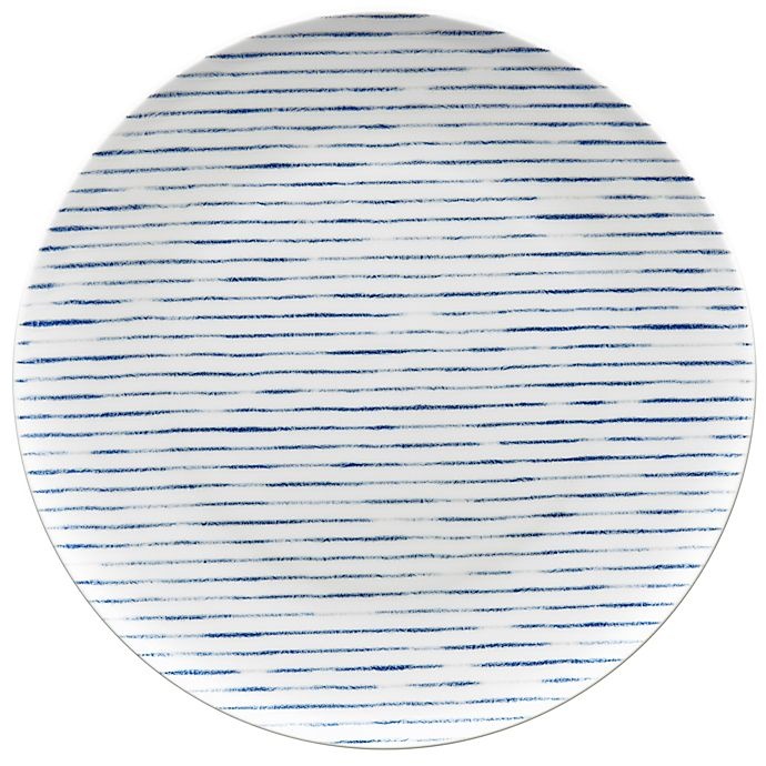 slide 1 of 1, Noritake Blue Hammock Stripe Coupe Dinner Plate, 1 ct