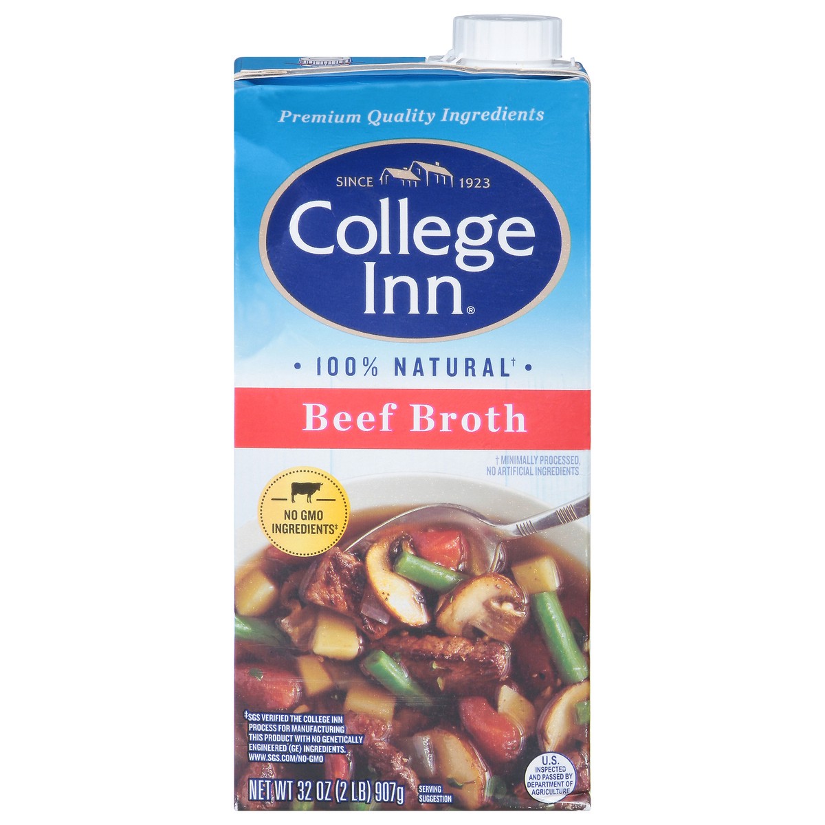 slide 1 of 12, College Inn Beef Broth 32 oz, 32 oz