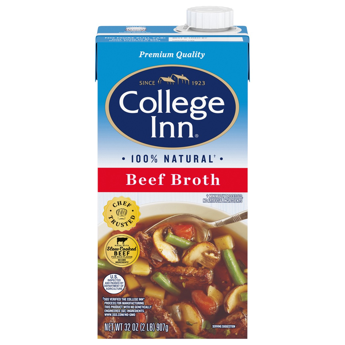 slide 1 of 12, College Inn Beef Broth 32 oz Carton, 32 oz