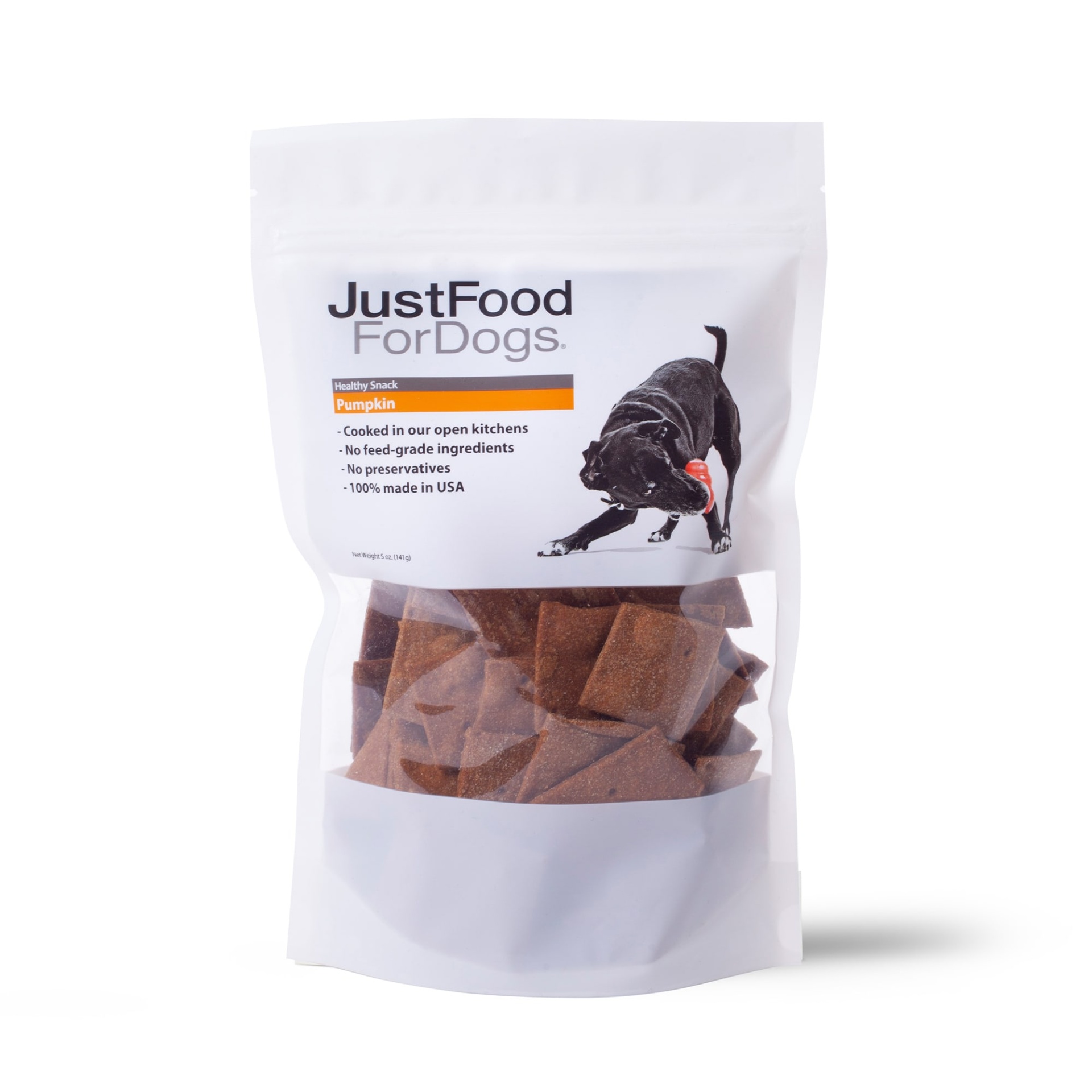 slide 1 of 1, JustFoodForDogs Pumpkin Dog Treats, 5 oz