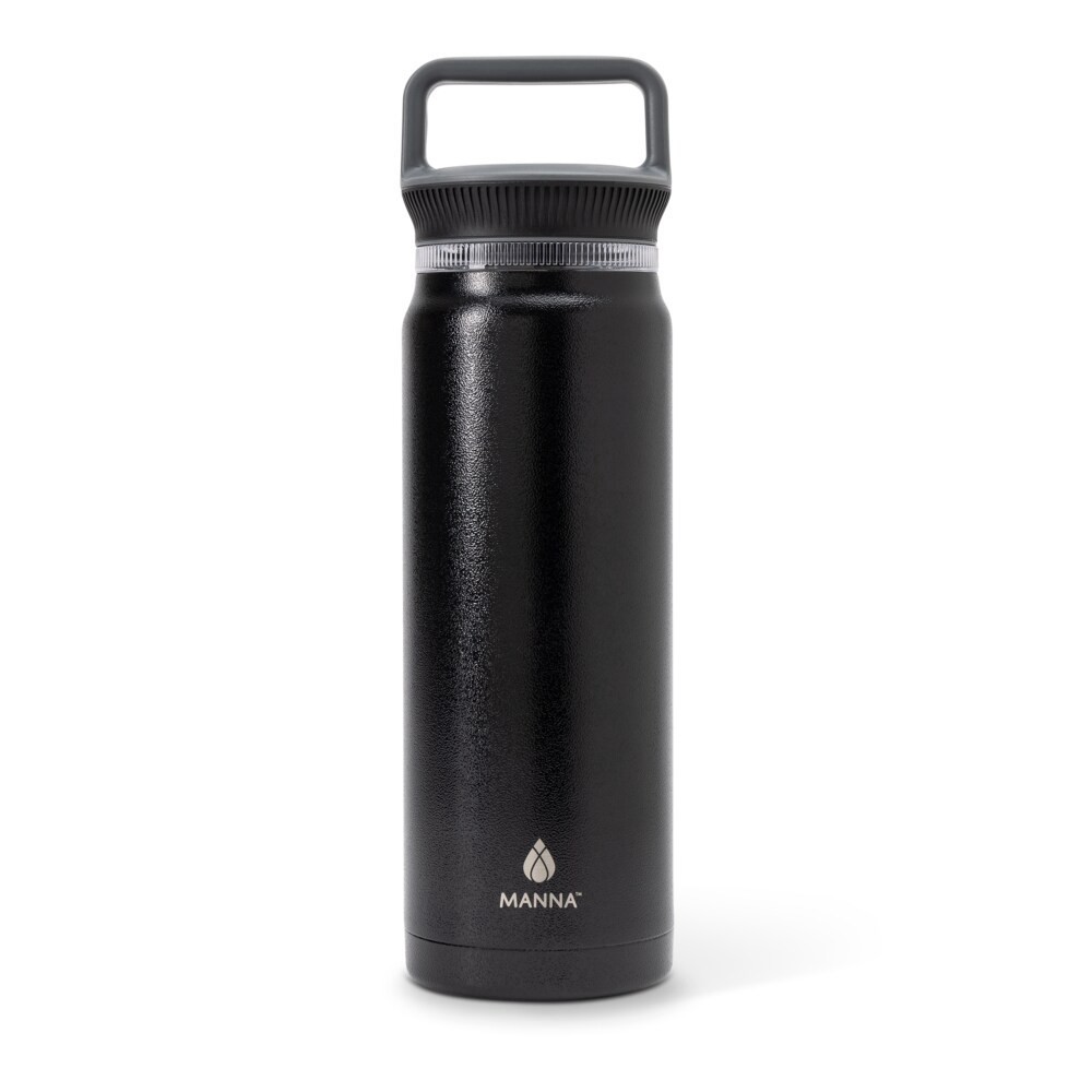 slide 4 of 4, Manna™ Everett™ Stainless Steel Water Bottle - Black, 32 oz
