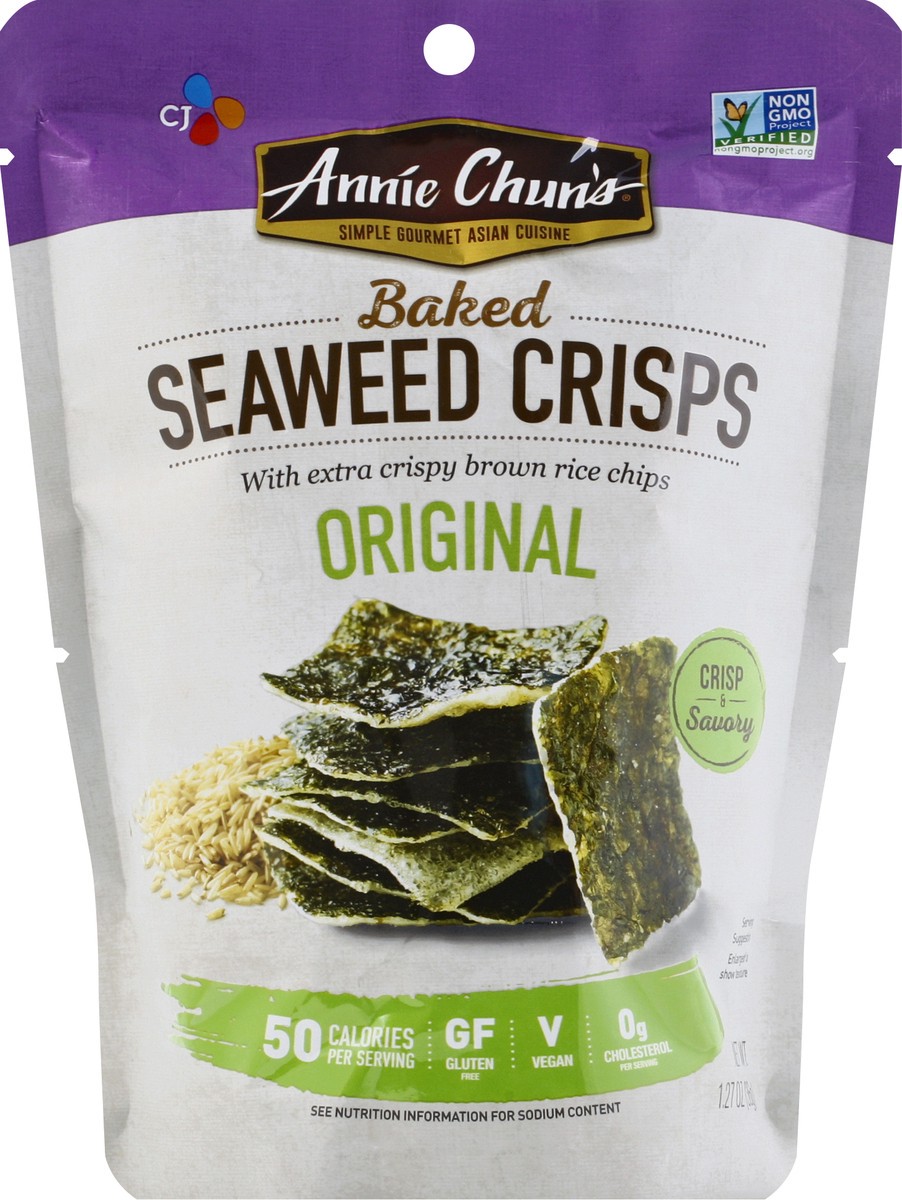 slide 6 of 9, Annie Chun's Baked Original Seaweed Crisps 1.27 oz, 1.27 oz