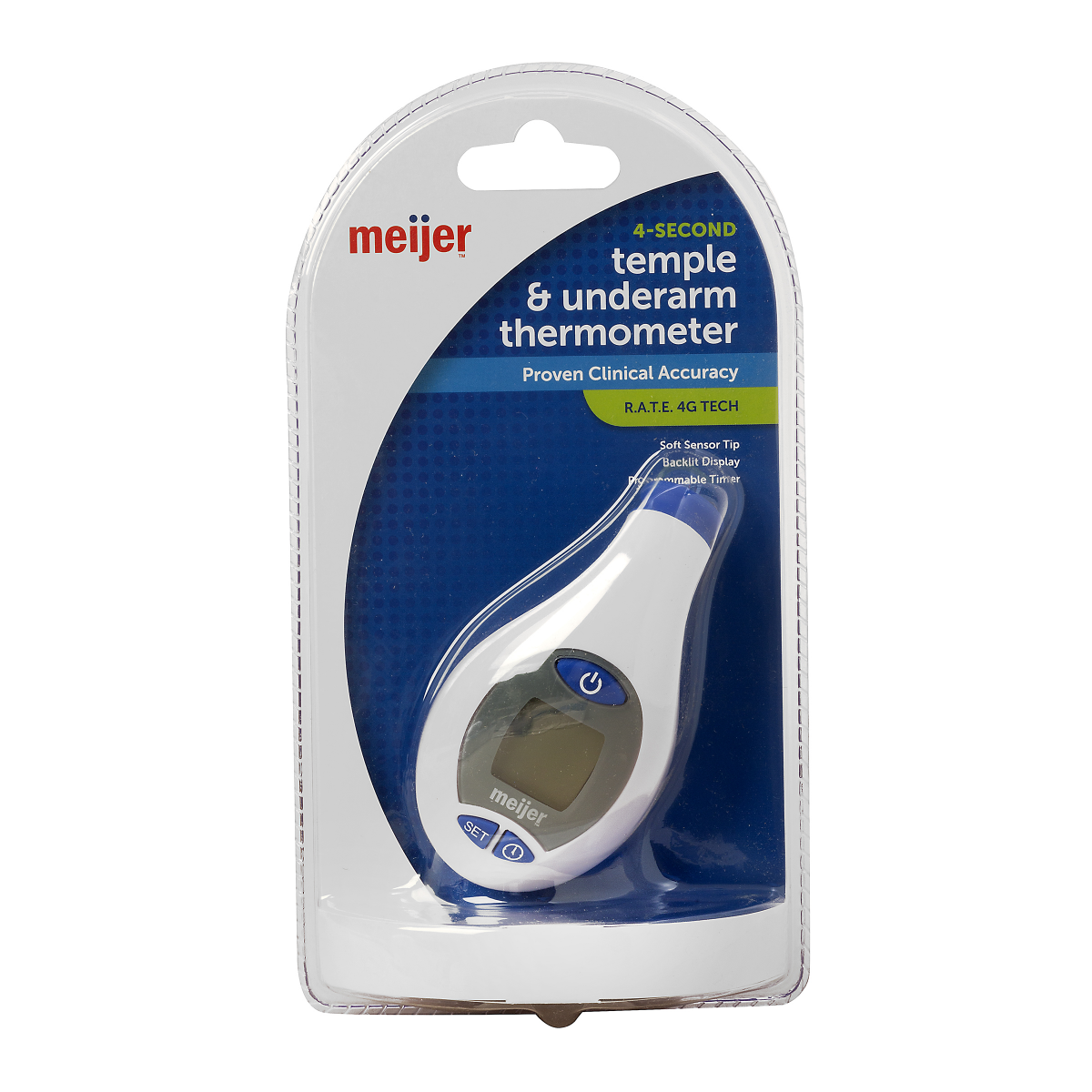 slide 1 of 2, Meijer Digital Temple Thermometer, 1 ct