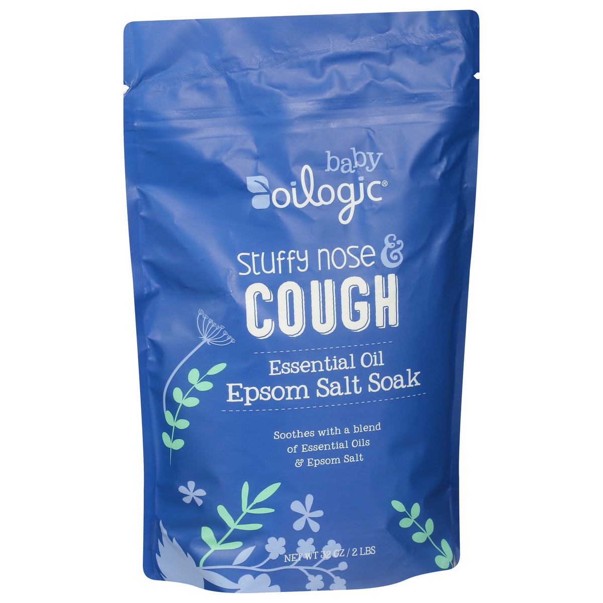 slide 7 of 12, Oilogic Baby Essential Oil Stuffy Nose & Cough Epsom Salt Soak 32 oz, 32 oz