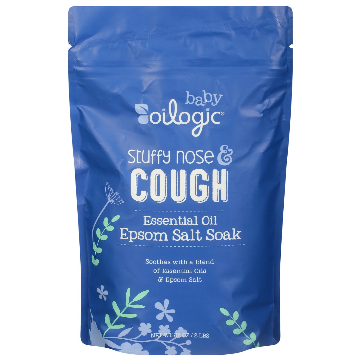 slide 5 of 12, Oilogic Baby Essential Oil Stuffy Nose & Cough Epsom Salt Soak 32 oz, 32 oz