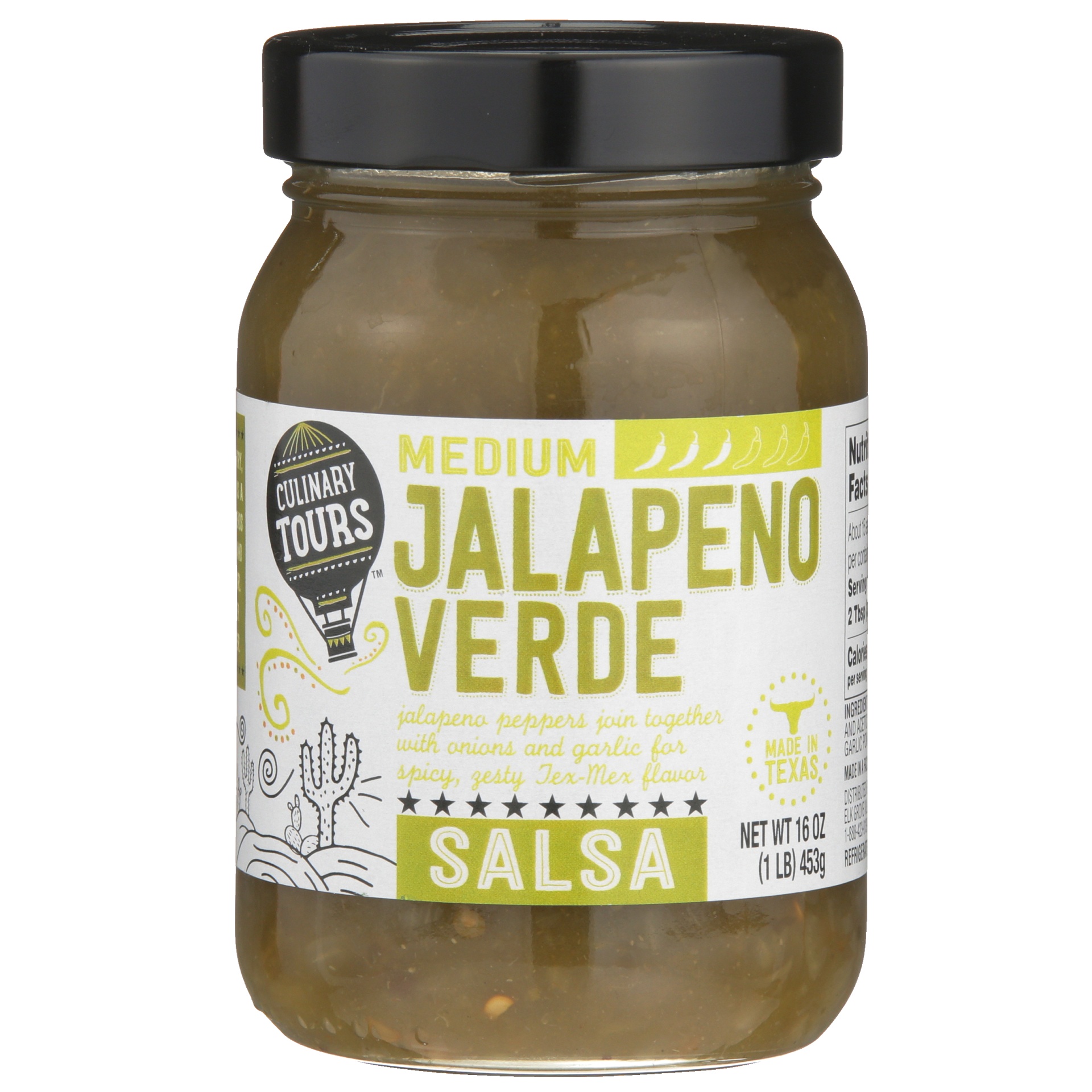 slide 1 of 6, Culinary Tours Medium Jalapeno Verde Salsa, 16 oz