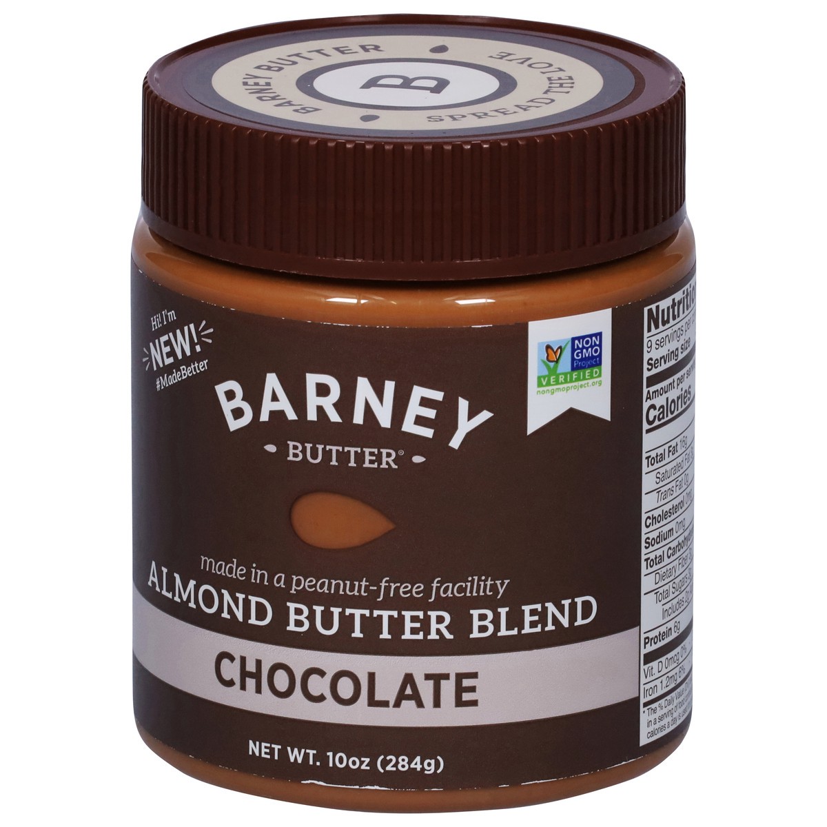 slide 3 of 9, Barney Butter Chocolate Almond Butter Blend 10 oz, 10 oz