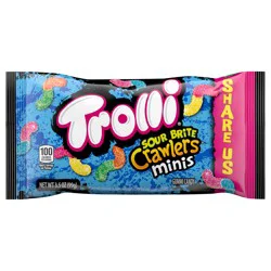 Trolli Sour Brite Crawlers Gummi Candy Minis 3.5 oz