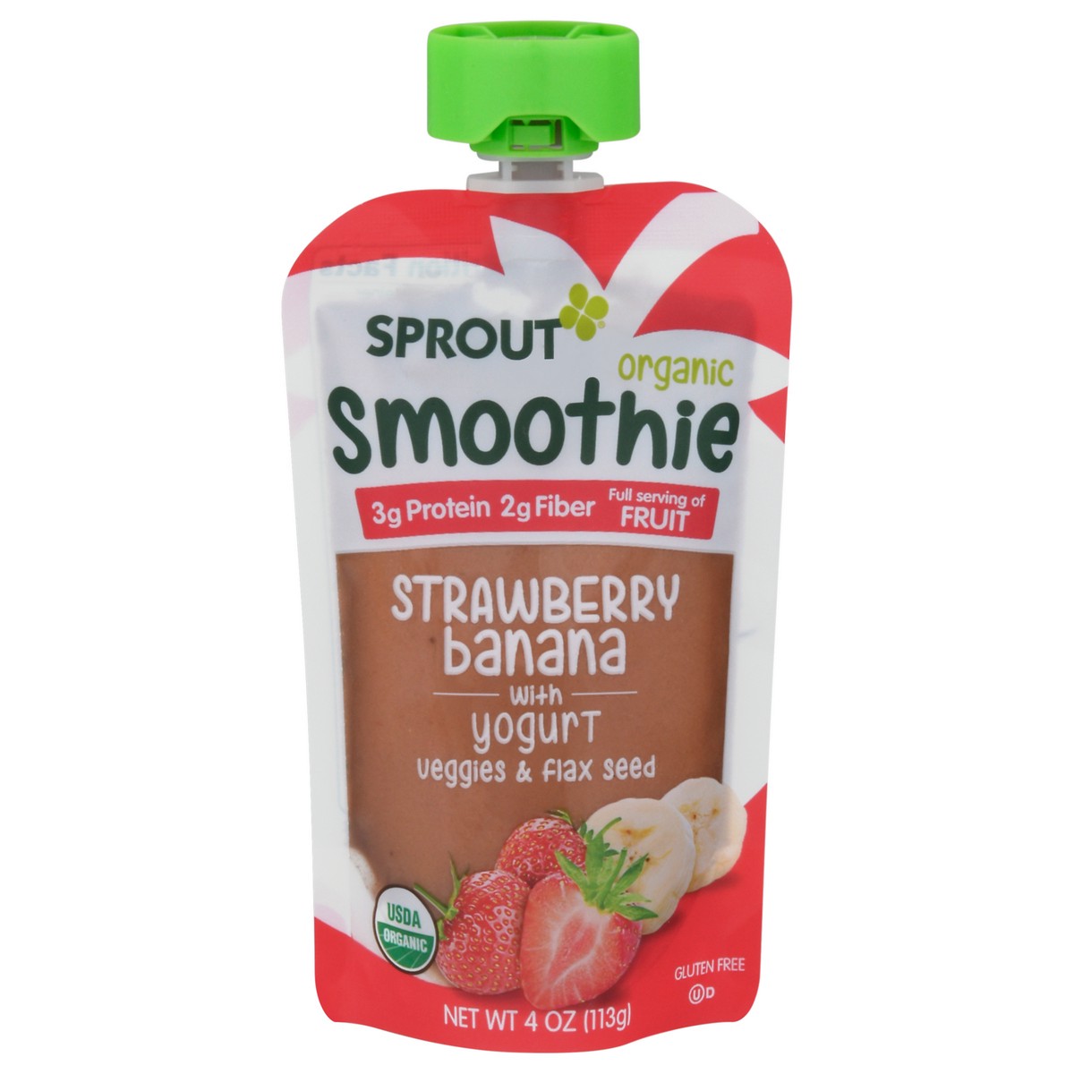 slide 1 of 1, Sprout Organic Smoothie Berry Grape With Coconut Milk, Veggies, & Flax Seed, 4 oz