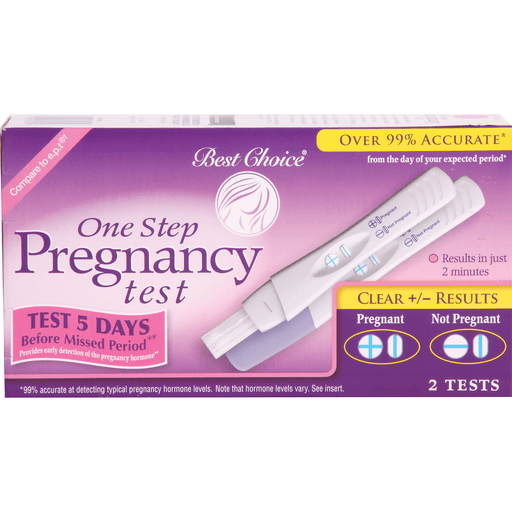 slide 1 of 1, Best Choice Double Pregnancy Test Kit, 2 ct