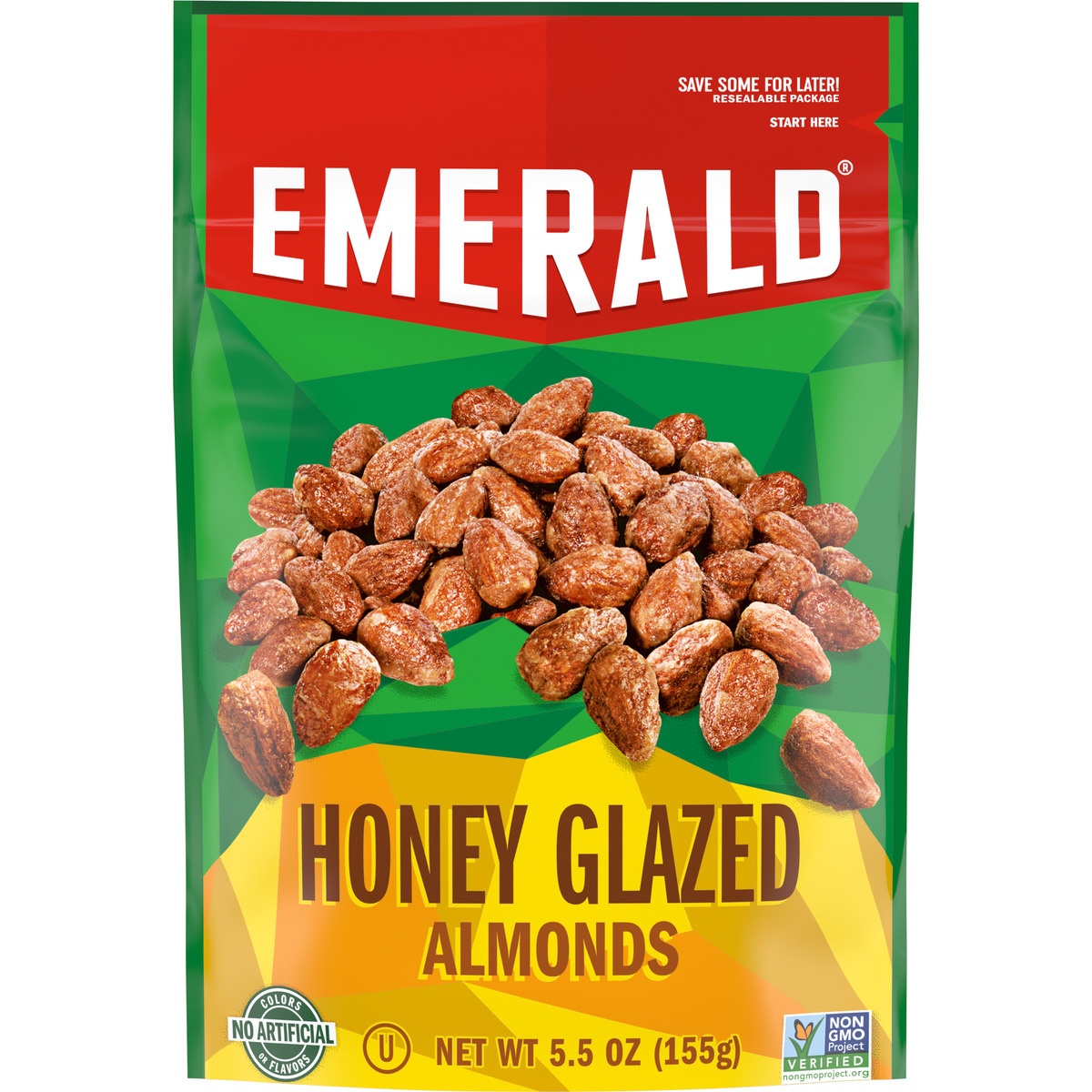 slide 1 of 1, Emerald Honey Glazed Almonds, 5.5 oz