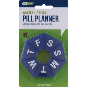 slide 1 of 1, CVS Pharmacy Ezy Dose Weekly / 7-Sided Pill Planner, 1 ct