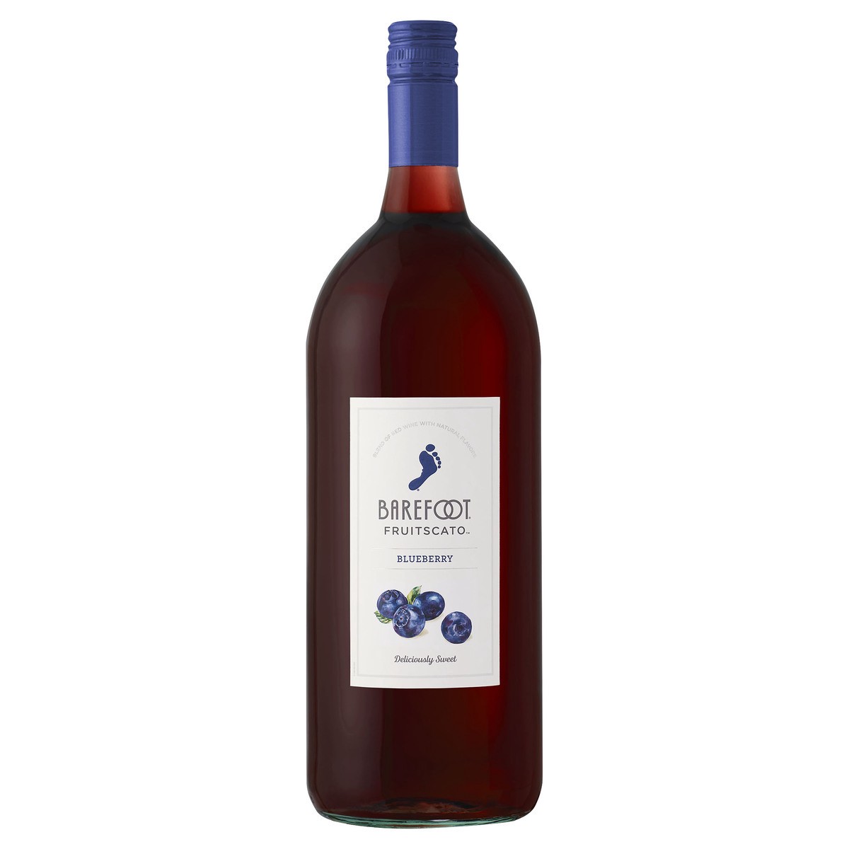 slide 1 of 3, Barefoot Blueberry Sweet Wine, 1.5 liter