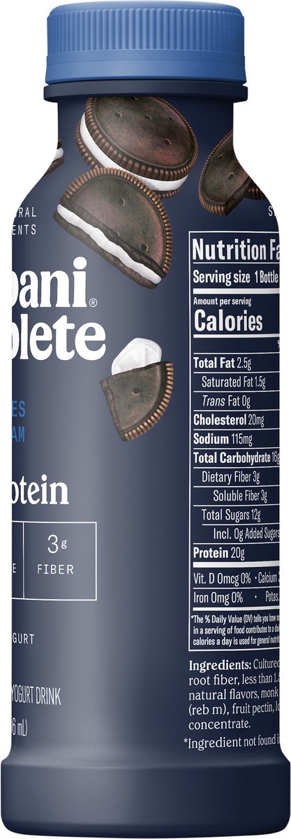 slide 7 of 9, Chobani Complete Low-Fat Cookies & Cream Greek Yogurt Protein Drink, 10 fl oz
