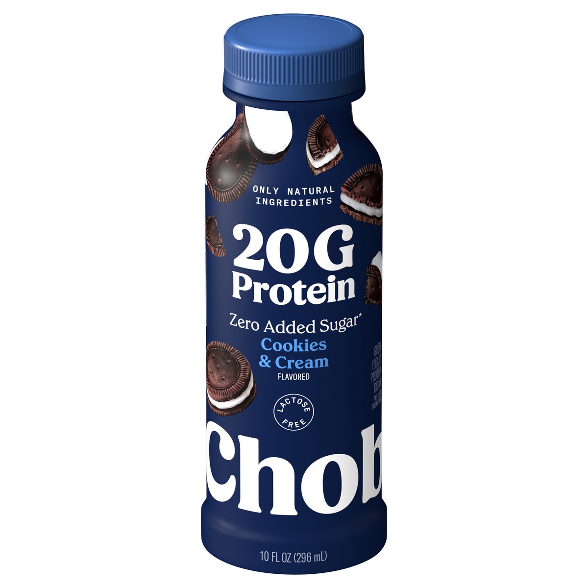 slide 1 of 9, Chobani Complete Low-Fat Cookies & Cream Greek Yogurt Protein Drink, 10 fl oz