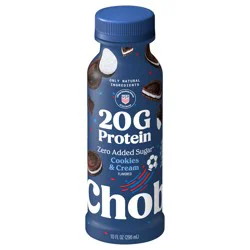 Chobani 20g Protein Lowfat Greek Yogurt Drink Cookies & Cream 10 fl oz