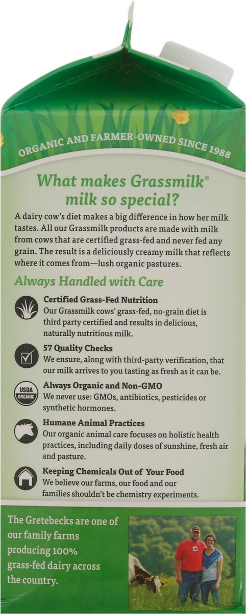 slide 10 of 11, Organic Valley Grassmilk Organic Fat Free Milk 0.5 gal, 64 fl oz